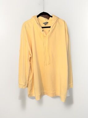 Natural Reflections Pale Yellow Hoodie with Drawstring